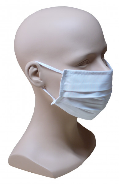 5 Stück Gesicht Mund Nase Maske weiß Baumwolle waschbar HU-8005